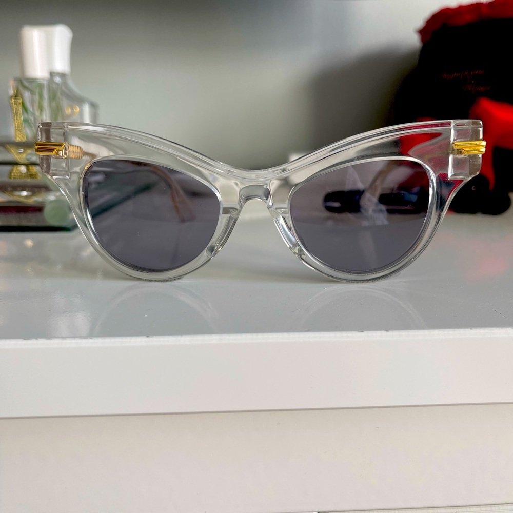 Bottega Veneta clear sunglasses